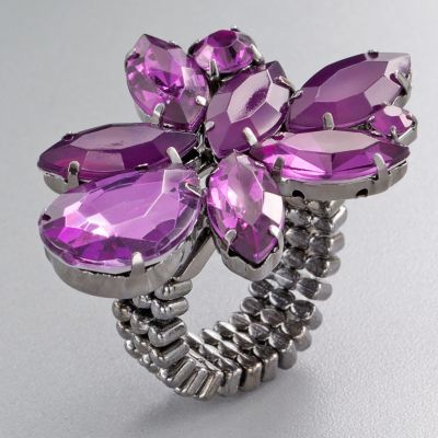 Simply Vera Wang Amethyst Floral Fashion Ring NEW! from thecontemporarytabletop on Ruby Plaza : rings simply vera wang amethyst floral fashion ring new jewelry