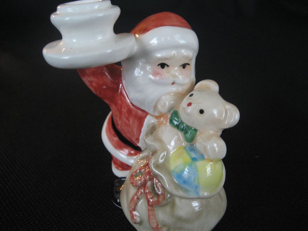 Small Christmas Santa Claus Candleholder - Japan Small Christmas Santa Claus Candleholder - Japan