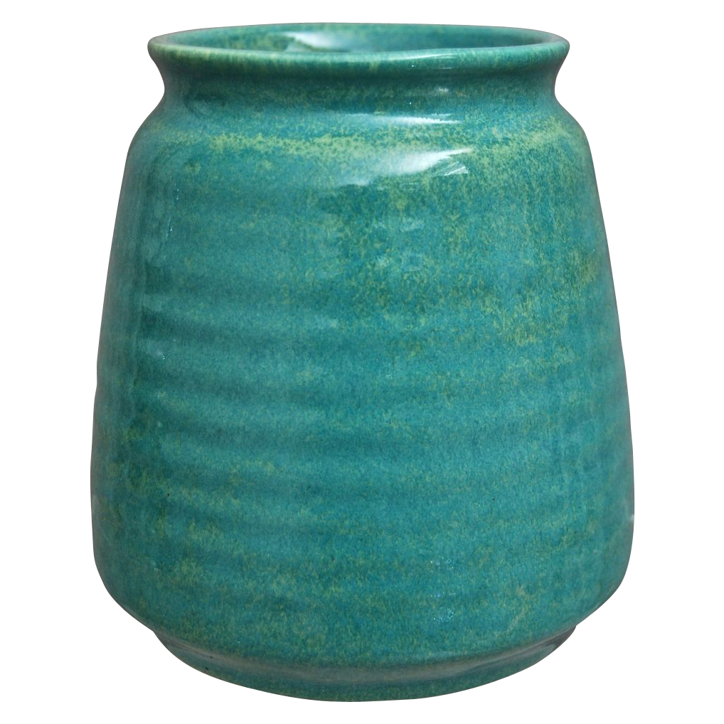 Cowan Pottery Vase #V-34, Azure, Ca. 1930 Cowan Pottery Vase #V-34, Azure, Ca. 1930