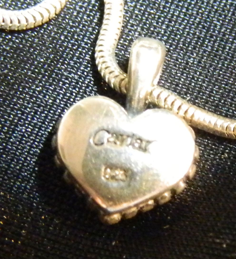 Lagos Caviar Beaded Heart Necklace - Sterling Silver Lagos Caviar Beaded Heart Necklace - Sterling Silver
