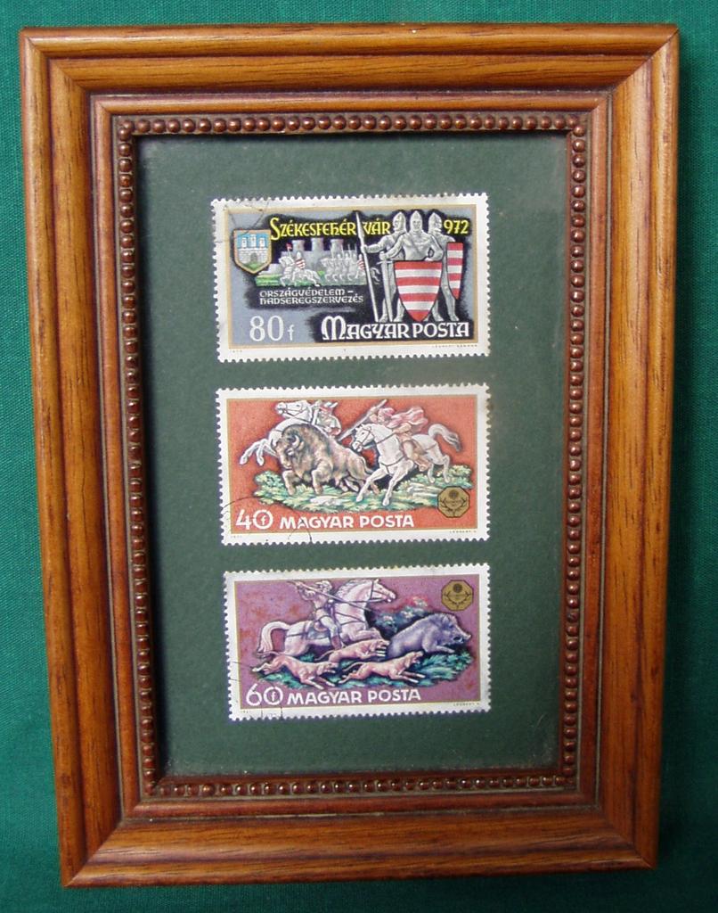 Framed horse postage stamps, 1971 Hungarian Framed horse postage stamps, 1971 Hungarian