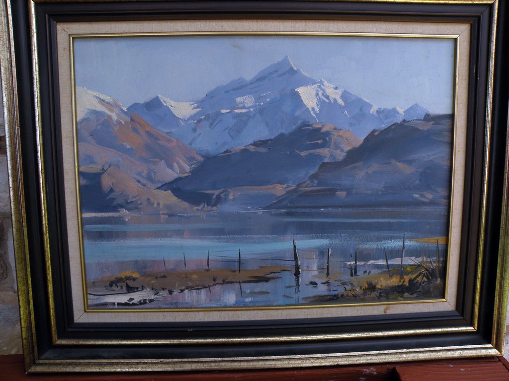 New Zealand Artist Douglas Badcock- Glendhu Bay on Lake Wanaka New Zealand Artist Douglas Badcock- Glendhu Bay on Lake Wanaka