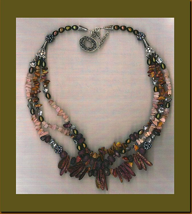 Spiny Oyster Sugilite beads : Deep Sea Delight (with Cultured Pearls) Spiny Oyster Sugilite beads : Deep Sea Delight (with Cultured Pearls)
