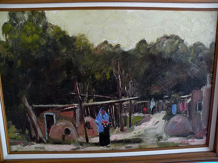 John Franklin oo/b N. M. Artist "Strange Light In Taos" John Franklin oo/b N. M. Artist "Strange Light In Taos"