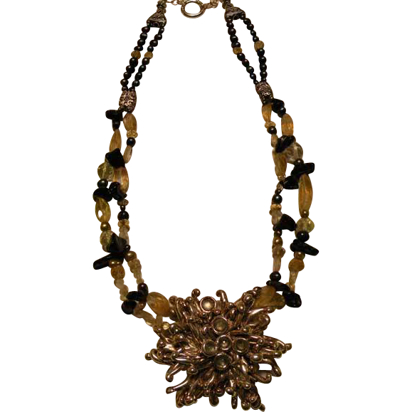Tektite Meteorite & Citrine beads : Twinkle Twinkle Little Star Tektite Meteorite & Citrine beads : Twinkle Twinkle Little Star
