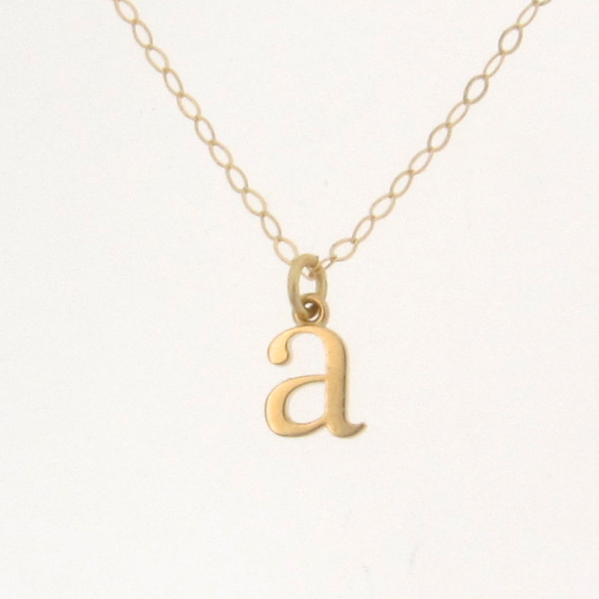 a letter chain locket