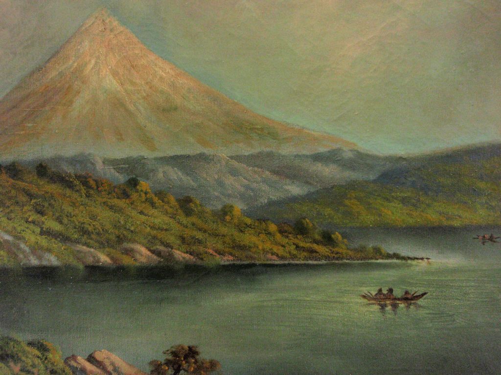Original Oil Painting of Mt Hood Landscape by Alexander M Wood Original Oil Painting of Mt Hood Landscape by Alexander M Wood