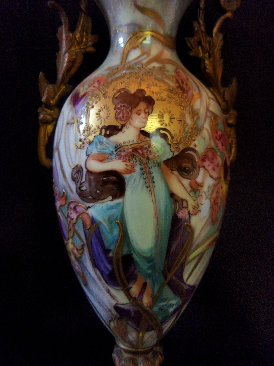 Pair of Fine French Sevres Porcelain Vases from the Art Nouveau Movement Pair of Fine French Sevres Porcelain Vases from the Art Nouveau Movement