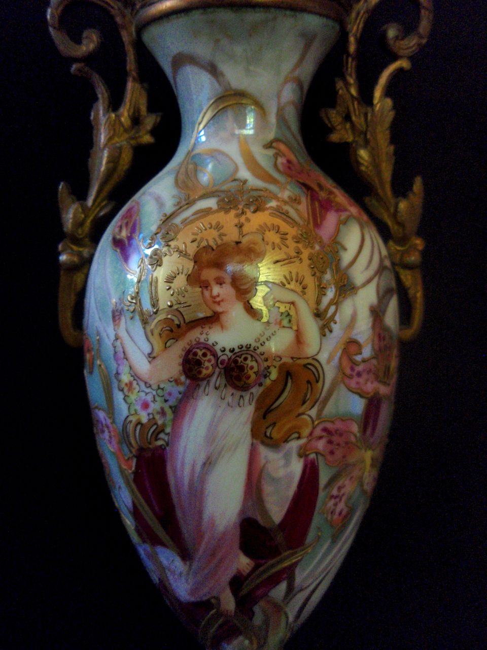 Pair of Fine French Sevres Porcelain Vases from the Art Nouveau Movement Pair of Fine French Sevres Porcelain Vases from the Art Nouveau Movement