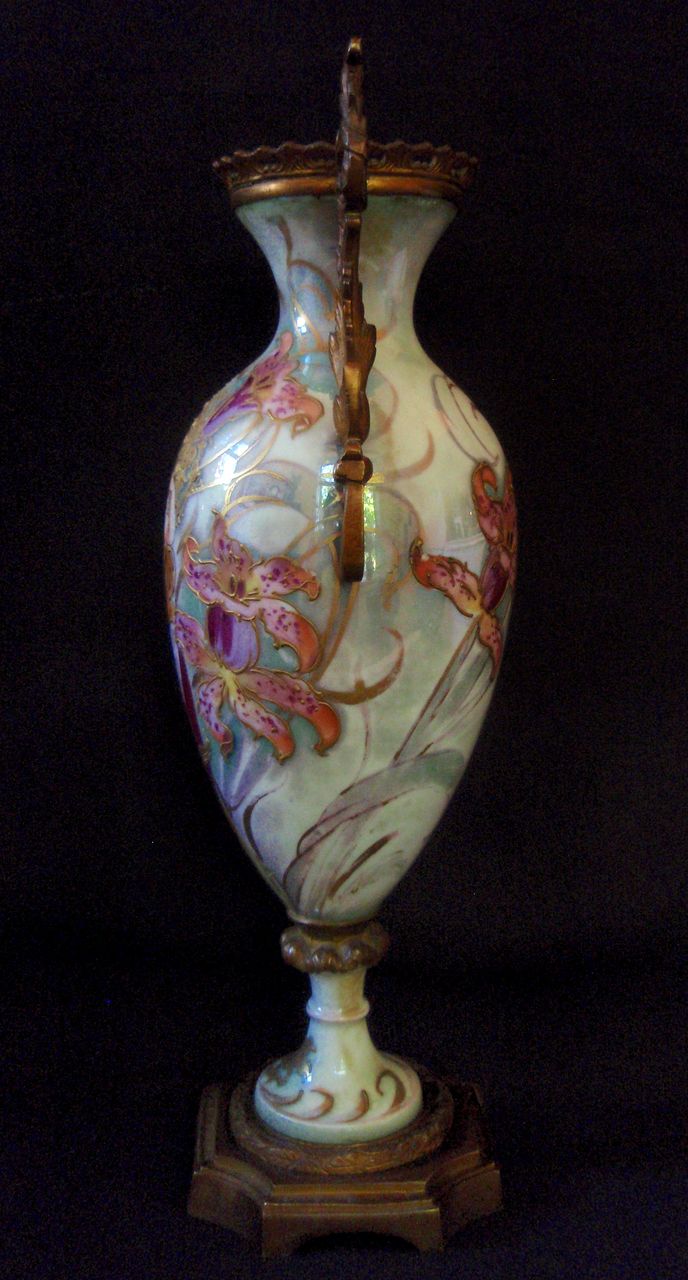 Pair of Fine French Sevres Porcelain Vases from the Art Nouveau Movement Pair of Fine French Sevres Porcelain Vases from the Art Nouveau Movement