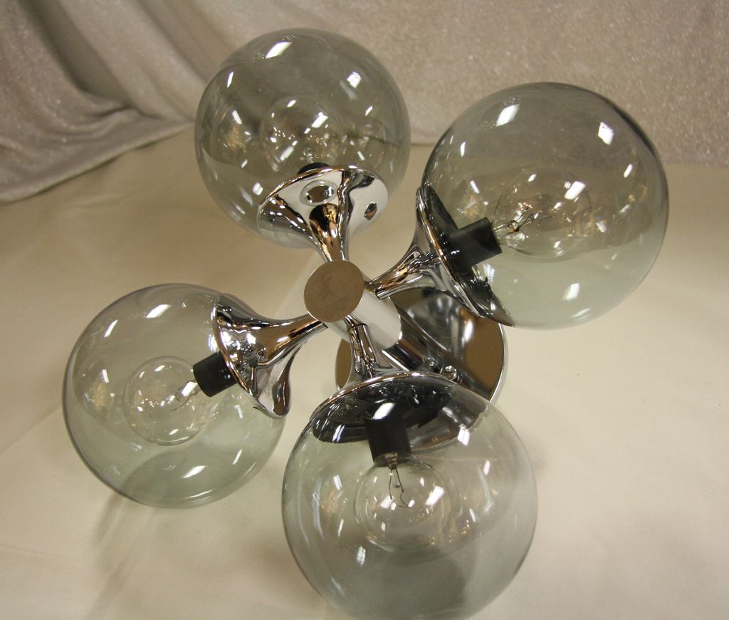 Spectacular Mid Century Flush Mount Sputnik Chandelier Spectacular Mid Century Flush Mount Sputnik Chandelier