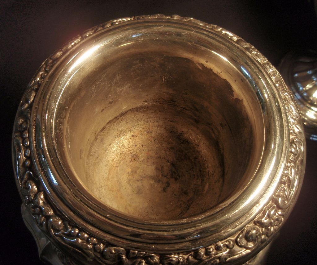 Wonderful Old Pair of Large Silver Plated Urns Wonderful Old Pair of Large Silver Plated Urns