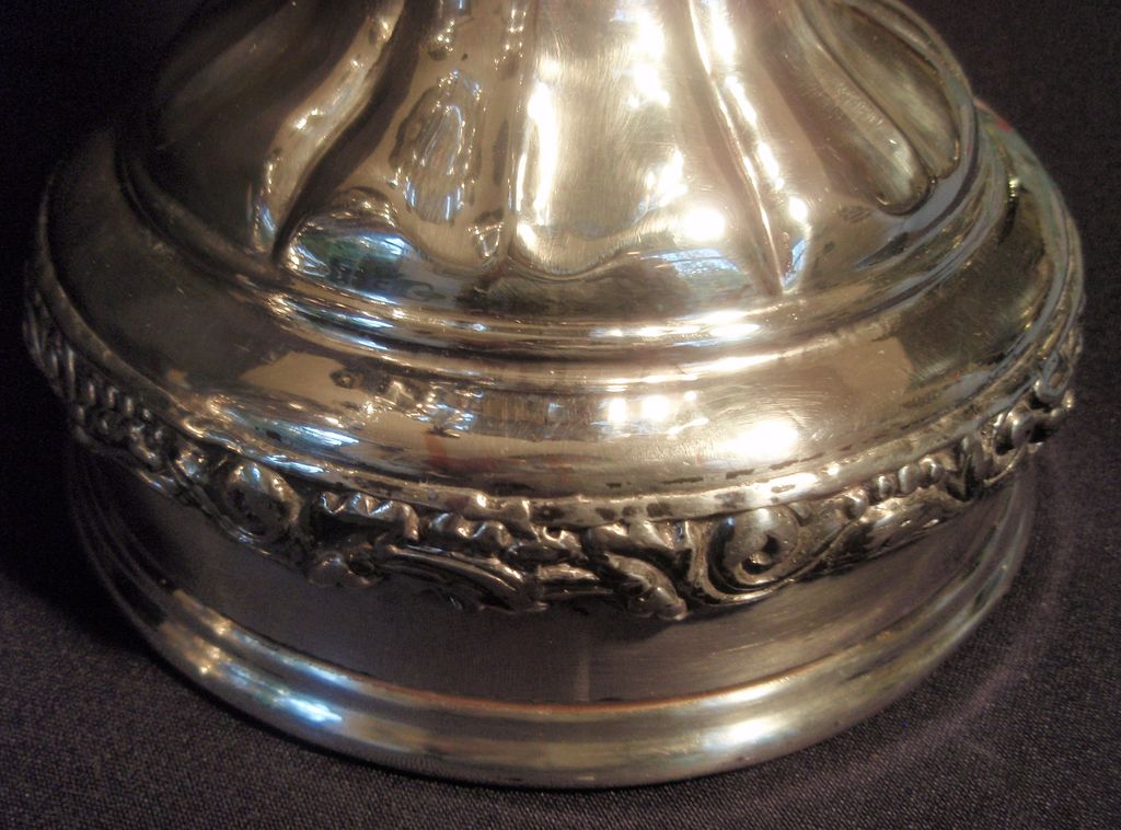 Wonderful Old Pair of Large Silver Plated Urns Wonderful Old Pair of Large Silver Plated Urns