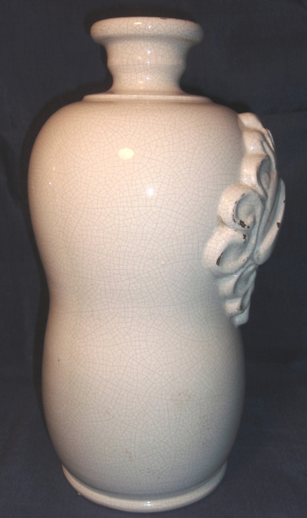 Pair of Outstanding White French Pottery Vases Pair of Outstanding White French Pottery Vases