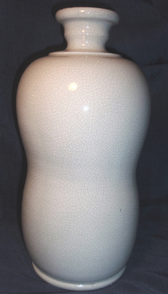 Pair of Outstanding White French Pottery Vases Pair of Outstanding White French Pottery Vases