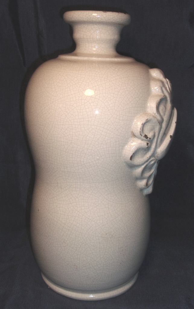 Pair of Outstanding White French Pottery Vases Pair of Outstanding White French Pottery Vases