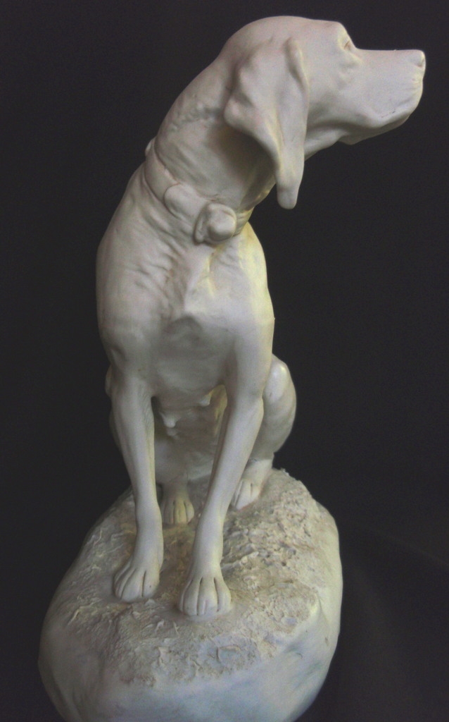Impressive Royal Dux Parian Ware Dog Impressive Royal Dux Parian Ware Dog