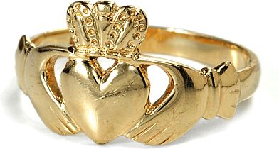Modern Gold Claddagh Ring Modern Gold Claddagh Ring