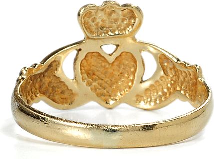 Modern Gold Claddagh Ring Modern Gold Claddagh Ring