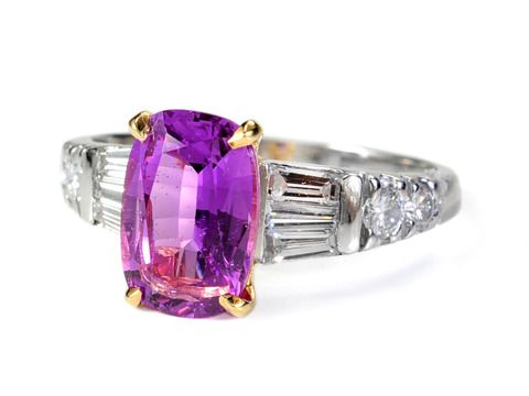 Wild Orchid Wonder: No Heat Purple-Pink Sapphire Ring Wild Orchid Wonder: No Heat Purple-Pink Sapphire Ring