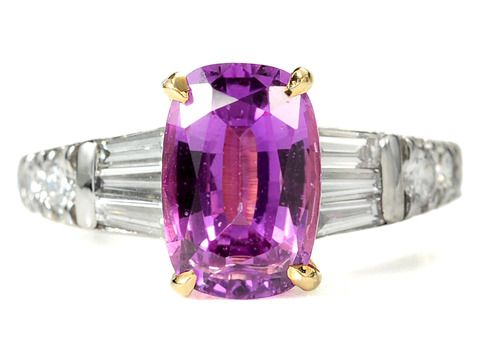 Wild Orchid Wonder: No Heat Purple-Pink Sapphire Ring Wild Orchid Wonder: No Heat Purple-Pink Sapphire Ring