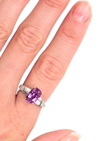 Wild Orchid Wonder: No Heat Purple-Pink Sapphire Ring Wild Orchid Wonder: No Heat Purple-Pink Sapphire Ring
