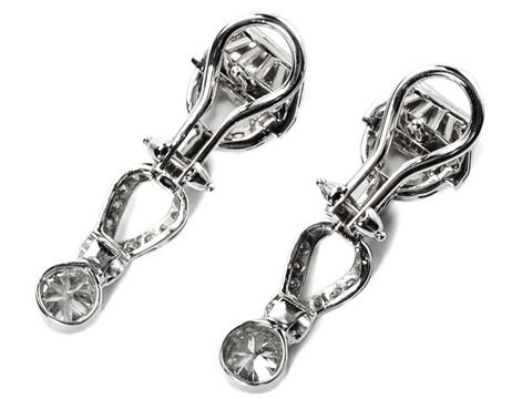 Wonderful Art Deco Diamond Earrings Wonderful Art Deco Diamond Earrings