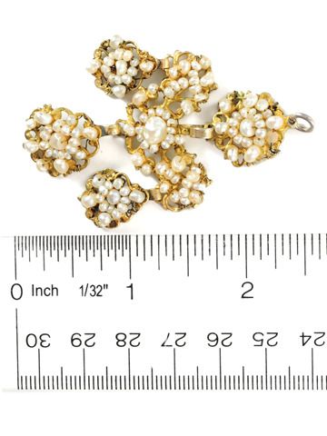 Grande Dame:18th C. Girandole Pearl Pendant Grande Dame:18th C. Girandole Pearl Pendant