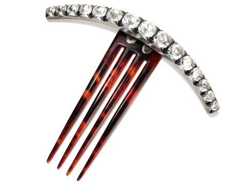 French Georgian Glamour: Paste Hair Comb French Georgian Glamour: Paste Hair Comb
