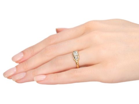 Two Tone Gold Diamond Engagement Ring Two Tone Gold Diamond Engagement Ring
