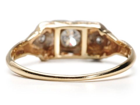 Two Tone Gold Diamond Engagement Ring Two Tone Gold Diamond Engagement Ring