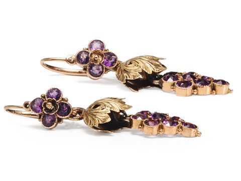 Taste the Wine: Antique Day Night Amethyst Earrings Taste the Wine: Antique Day Night Amethyst Earrings