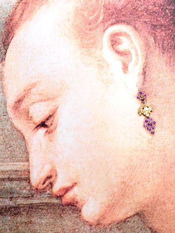 Taste the Wine: Antique Day Night Amethyst Earrings Taste the Wine: Antique Day Night Amethyst Earrings
