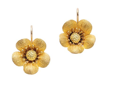 Wild Roses in an Estate Earring Wild Roses in an Estate Earring