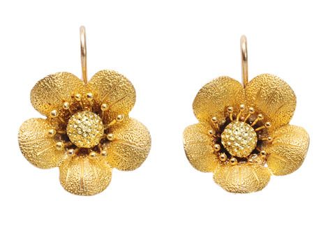 Wild Roses in an Estate Earring Wild Roses in an Estate Earring