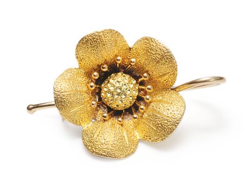 Wild Roses in an Estate Earring Wild Roses in an Estate Earring