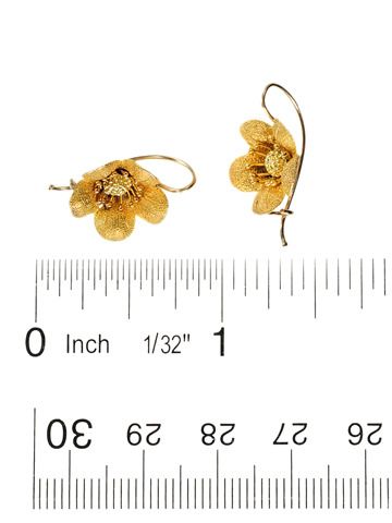 Wild Roses in an Estate Earring Wild Roses in an Estate Earring