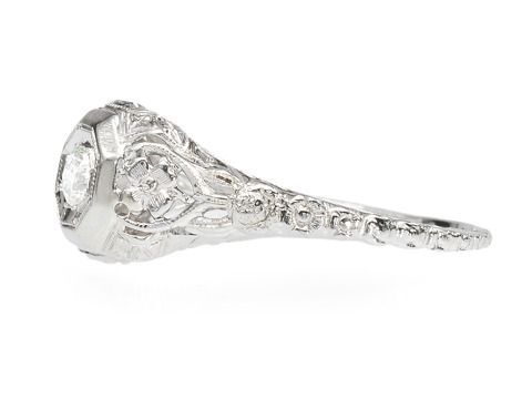 Art Deco Diamond Filigree Ring Art Deco Diamond Filigree Ring