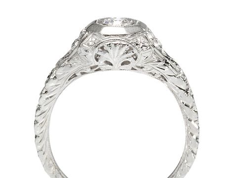 Art Deco Diamond Filigree Ring Art Deco Diamond Filigree Ring
