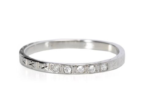 Diamond Set Half Eternity Band Diamond Set Half Eternity Band