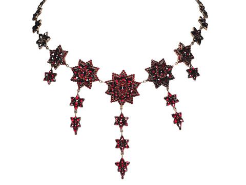 Rhapsody in a Bohemian Garnet Necklace Rhapsody in a Bohemian Garnet Necklace