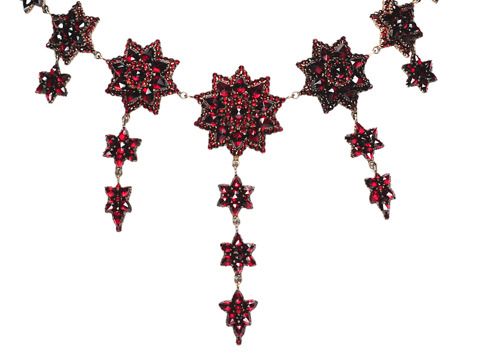 Rhapsody in a Bohemian Garnet Necklace Rhapsody in a Bohemian Garnet Necklace