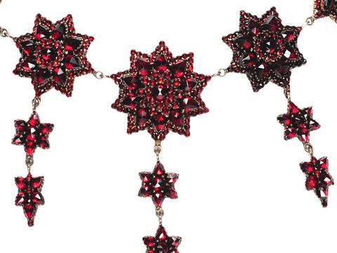 Rhapsody in a Bohemian Garnet Necklace Rhapsody in a Bohemian Garnet Necklace