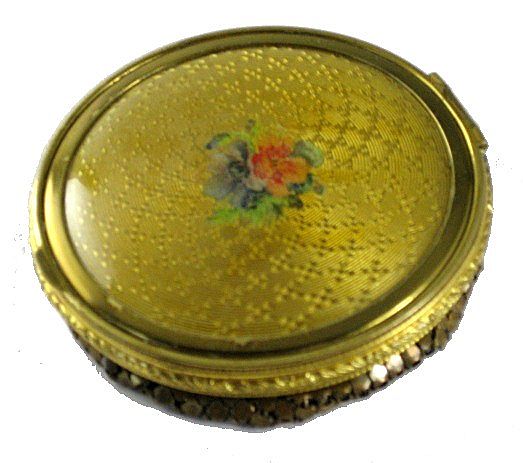 Vintage Mesh and Celluloid Ladies Powder Compact Vintage Mesh and Celluloid Ladies Powder Compact