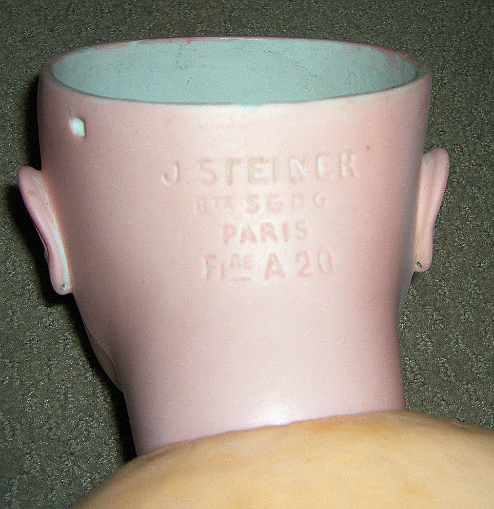 HUGE 32" Steiner Fre A-20 Antique Doll Closed Mouth - Layaway - Head Repair HUGE 32" Steiner Fre A-20 Antique Doll Closed Mouth - Layaway - Head Repair