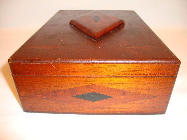 Inlaid Tea / Cigar Box ~ Wide Awake Tea Co / Fac No. 35 1st dist of PA ~ Early 1900's Inlaid Tea / Cigar Box ~ Wide Awake Tea Co / Fac No. 35 1st dist of PA ~ Early 1900's
