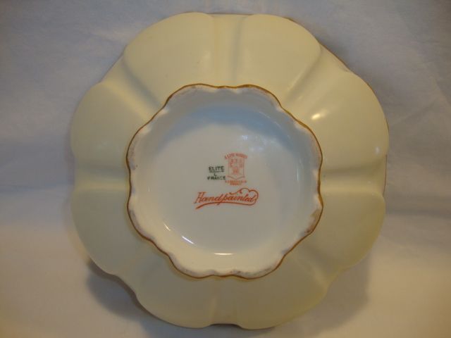 Gorgeous Limoges Porcelain Blown Out Bowl ~ Hand Painted with Stylized Art Nouveau Pink Poppies ~ Artist Signed ~ Bawo & Dotter Elite Works Limoges France 1900-1914 Gorgeous Limoges Porcelain Blown Out Bowl ~ Hand Painted with Stylized Art Nouveau Pink Poppies ~ Artist Signed ~ Bawo & Dotter Elite Works Limoges France 1900-1914
