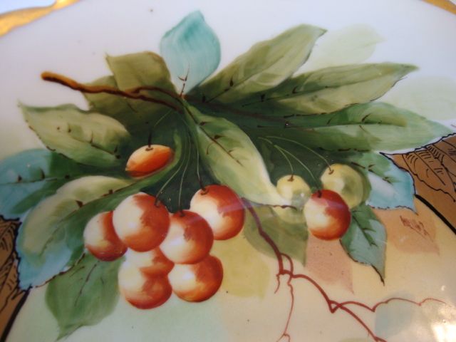 Awesome Limoges Porcelain Bowl ~ Decorate with Rainier Cherries by Pickard Artist J. Heinz ~ Mavaleix Limoges France / Pickard Studio Chicago France 1895-1905 Awesome Limoges Porcelain Bowl ~ Decorate with Rainier Cherries by Pickard Artist J. Heinz ~ Mavaleix Limoges France / Pickard Studio Chicago France 1895-1905