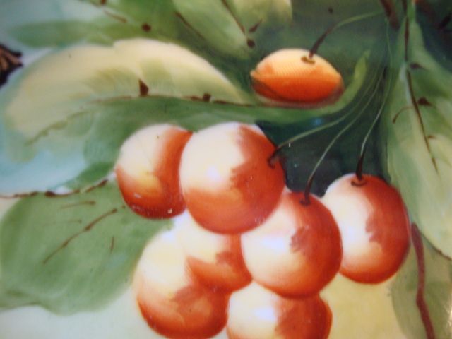 Awesome Limoges Porcelain Bowl ~ Decorate with Rainier Cherries by Pickard Artist J. Heinz ~ Mavaleix Limoges France / Pickard Studio Chicago France 1895-1905 Awesome Limoges Porcelain Bowl ~ Decorate with Rainier Cherries by Pickard Artist J. Heinz ~ Mavaleix Limoges France / Pickard Studio Chicago France 1895-1905