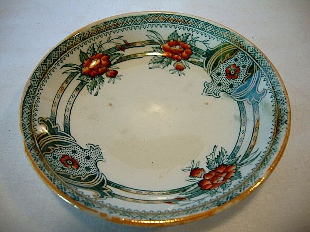 Colorful Polychrome Earthenware Cup, Saucer ~ Pattern: Bell by PETRUS REGOUT & CO Maastricht Holland 1930-1950 Colorful Polychrome Earthenware Cup, Saucer ~ Pattern: Bell by PETRUS REGOUT & CO Maastricht Holland 1930-1950